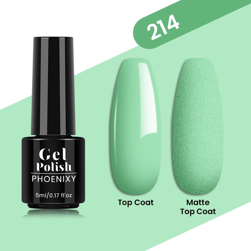 PHOENIXY 5ml Nail Gel Polish Pink Nude UV Gel Polish Glitter Nail Art Soak Off UV Gel Nail Polish