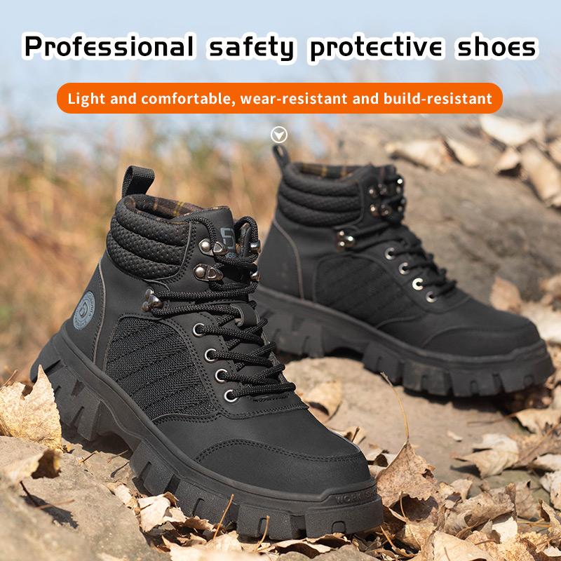 Men Safety Shoes Steel Toe Work Shoes Puncture Proof Work Sneaker Male Protective Footwear Work Man Boots Safety Boot