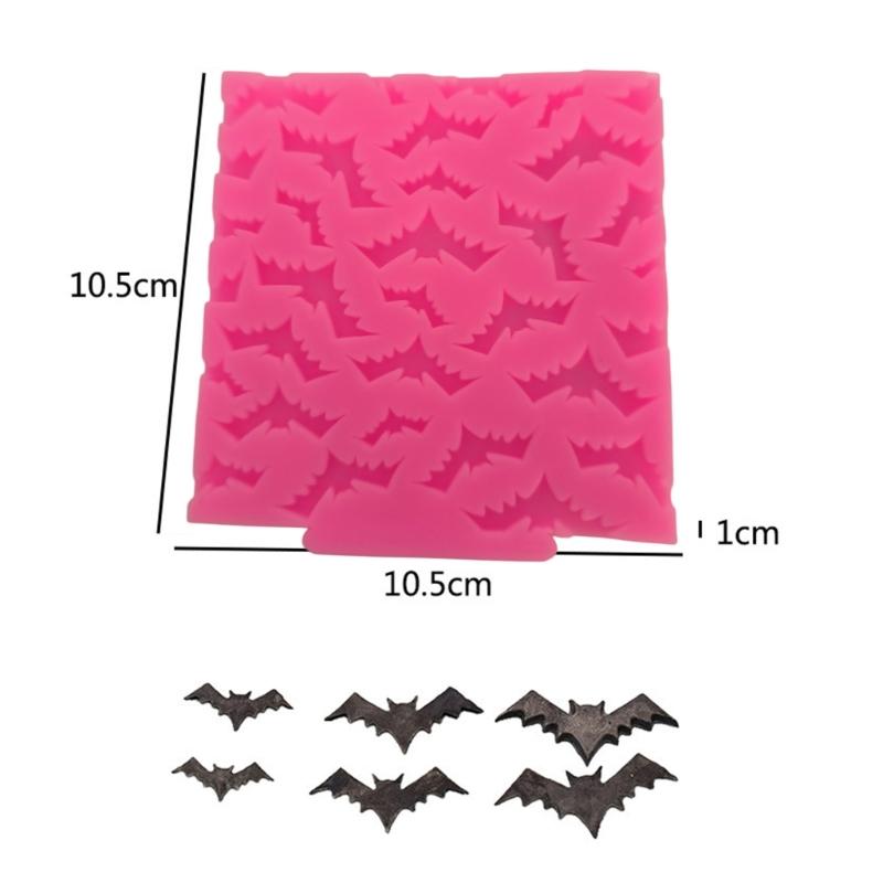 Halloween Wing Bat Cake Silicone Mold Bat Shape Cupcake Chocolate Mold Halloween Party Fondant Mold Baking Tool Women