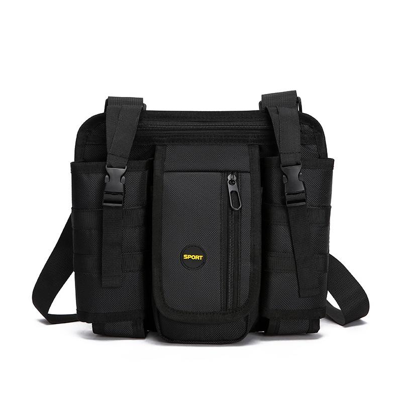 

TS JYL laptop bag,Water Bottle Holder Crossbody Bag Multi-Function Large Capacity Satchel OneSize чёрный
