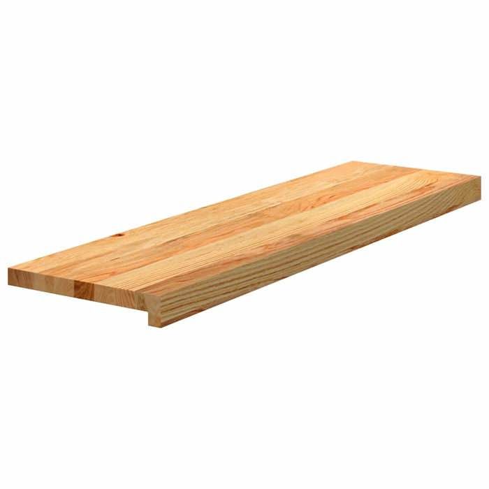 VidaXL Marches d'escalier 8 pcs marron clair 90x30x2 cm chêne massif 3282973
