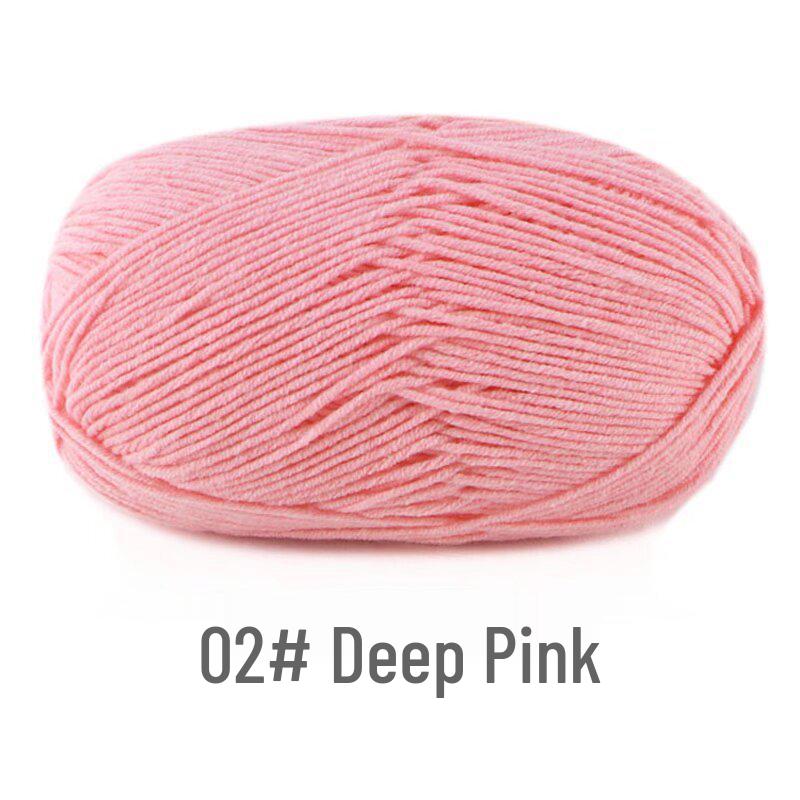 Su He 4-Strand Milk Cotton Combed Yarn for Hand-Knitting Baby Sweaters
