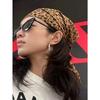 Leopard Print Sporty Headband/Head Scarf, Multipurpose DIY Headwear, Hair Accessories, Turban Headband