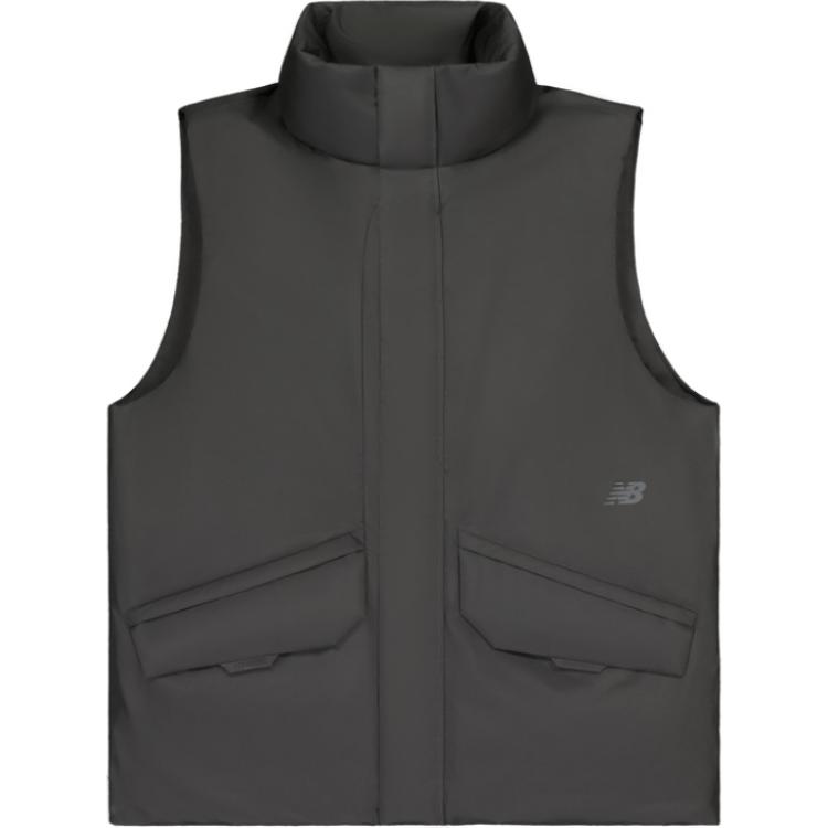 New Balance NB Grey FW24 Dermiza Vest Unisex Dark Gray NJE48101-DKG S