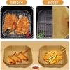 Air Fryer Liners Disposable Compatible with COSORI Air Fryer 6 Qt, 100 Pcs Unbleached Parchment Paper for 5-8 Qt 7.9 Inch Square Parchment Paper for