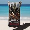 Videospiel A-Assassins Creed Mikrofaserdecke Schnelltrocknende Strandtücher Übergröße Druck Super Saugfähige Pooltuchdecke