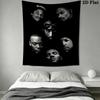 Tang Clan Wall Tapestry Aesthetic Wall Hanging Printed Fabric Blanket Decorative Tapestries for Bedroom Living Room Home Decor