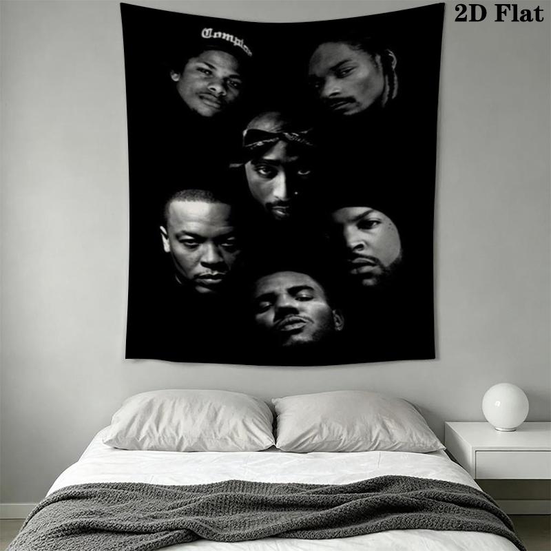 Tang Clan Wall Tapestry Aesthetic Wall Hanging Printed Fabric Blanket Decorative Tapestries for Bedroom Living Room Home Decor