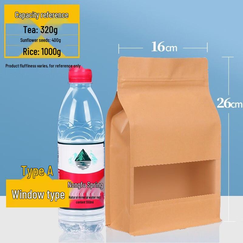 Eight-Side Seal Stand-Up Food Storage Bags