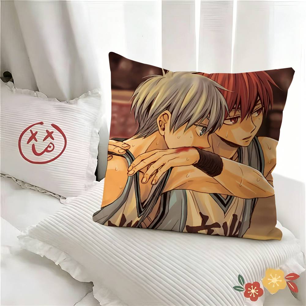 pc Anime Kurokos Basketball Pillow Case Fashion Square Pillowcase Bedroom Sofa Room Ins Decoration Leisure