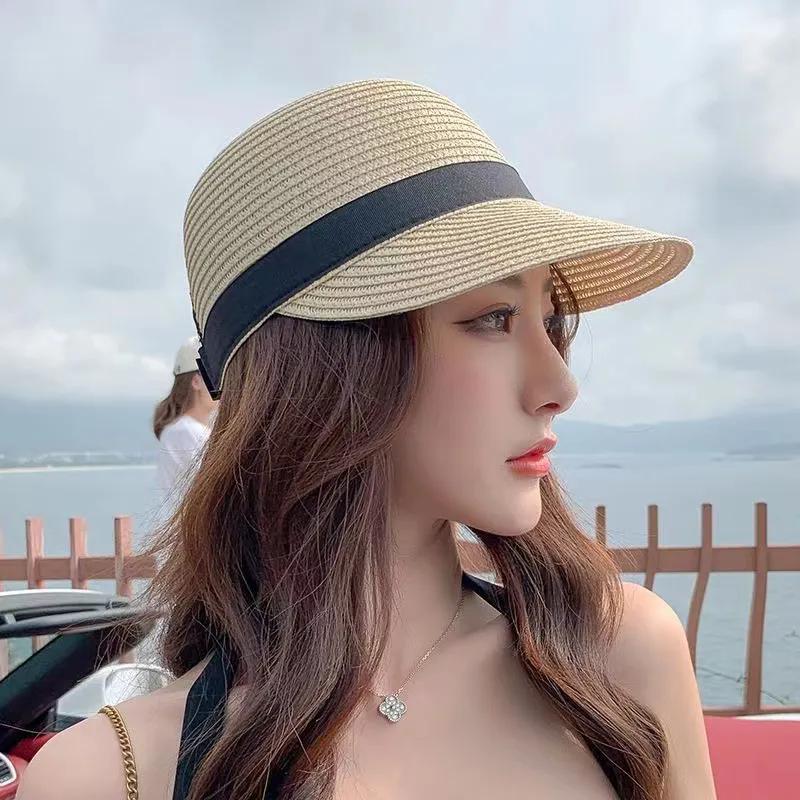 WTEMPO Sun Hat Sun Protection Wide Brim Windproof Anti-UV Adjustable Bee Decoration Hand Weaving Sun Visor