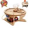 Zestaw Mechaniczny Model Układu Słonecznego DIY Astronomia Słońce Ziemia Księżyc Planeta STEM Zestaw do Eksperymentów Zabawka Edukacja Naukowa Drewniane Puzzle