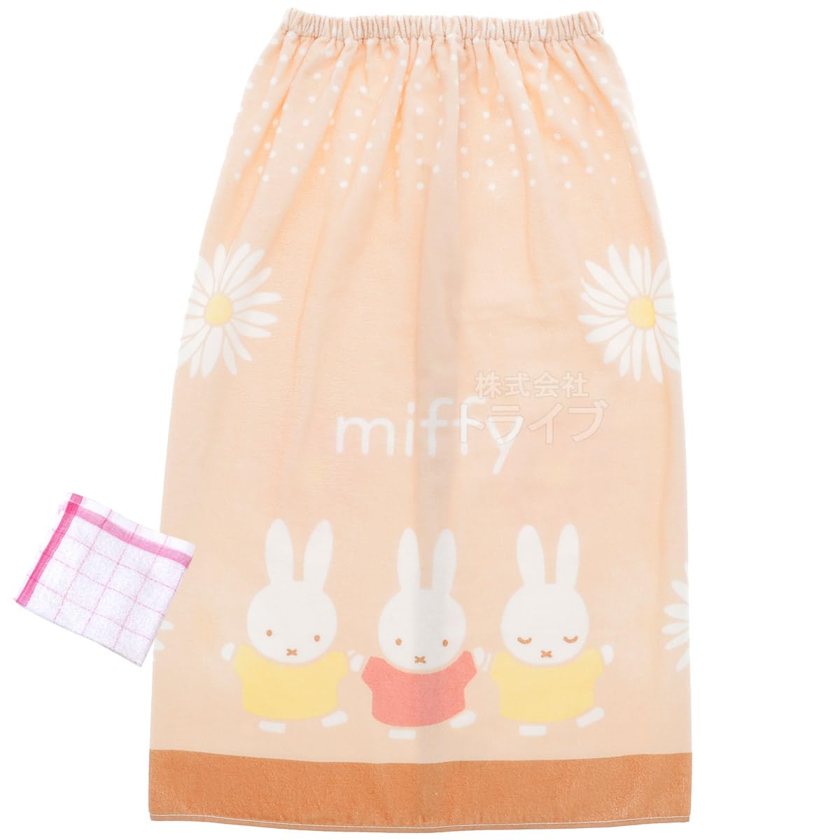 

Miffy Цветок и друзья 80см Полотенце-накидка с кухонным маки и полотенцем-юбкой для бассейна, Полотенце, (Номер продукта 440690) бежевый