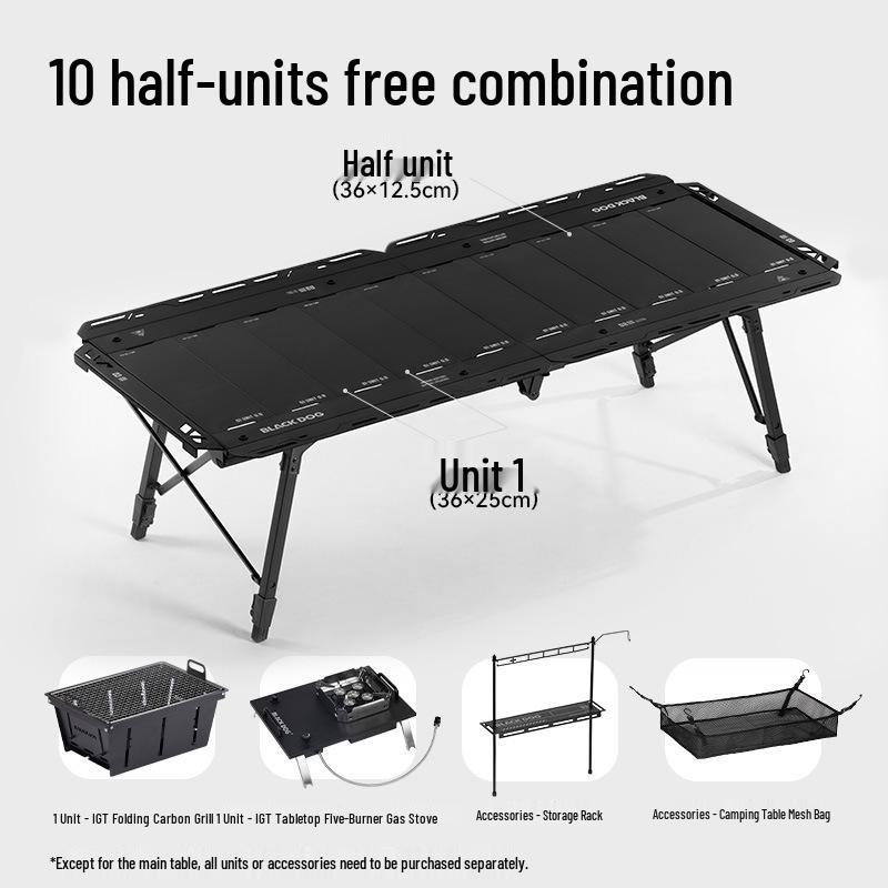 Blackdog Wuxiang Foldable Camping Table & Chair - Portable Aluminum Alloy Outdoor IGT Table