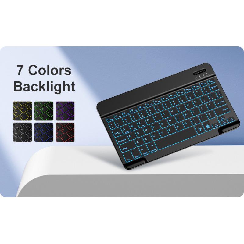Huawei MatePad SE11 Bluetooth Keyboard Case with Pen Slot & 7-Color Backlight