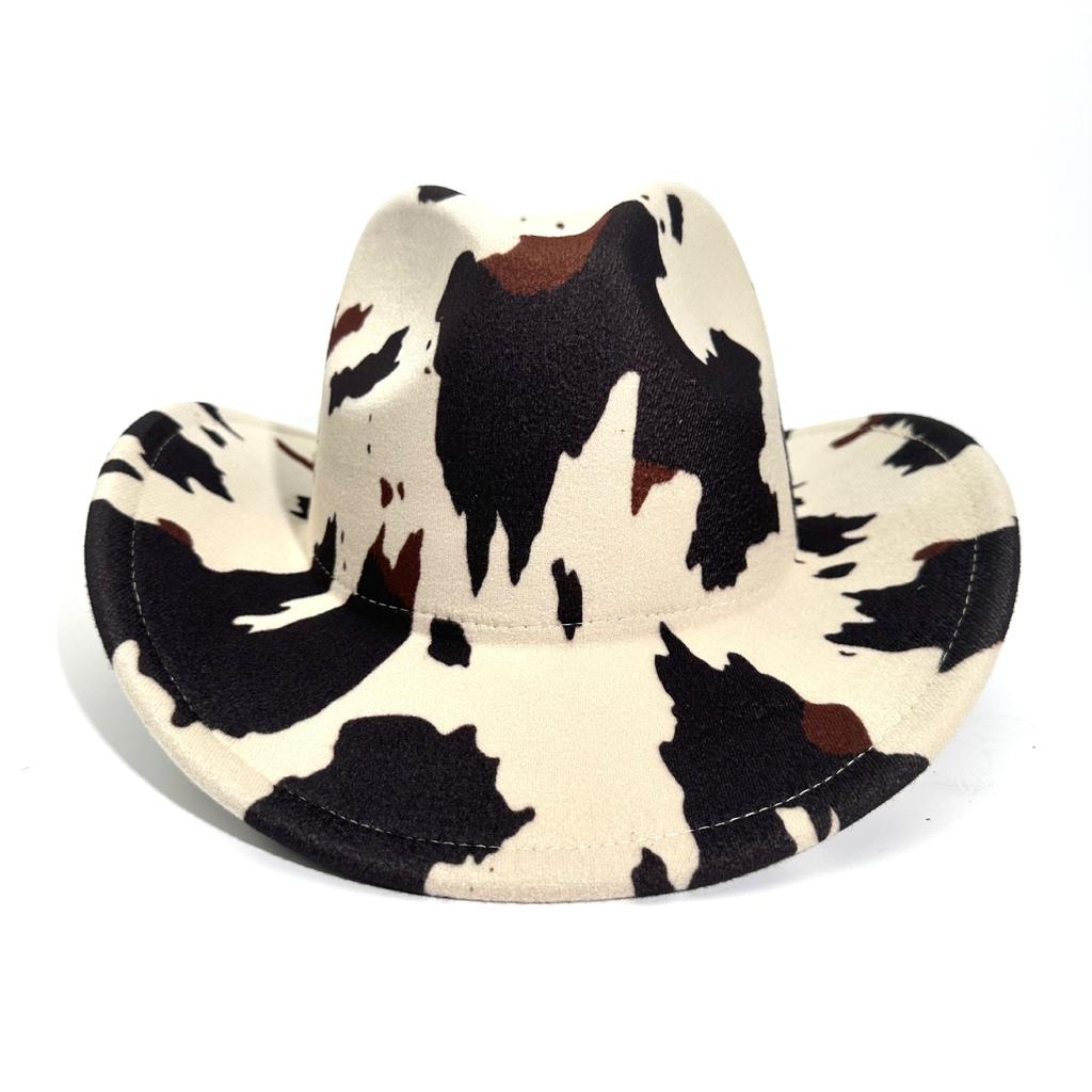 Cow European and American style western cowboy hat peach heart top sun protection visor hat top hat mountaineering knight hat ruff hat