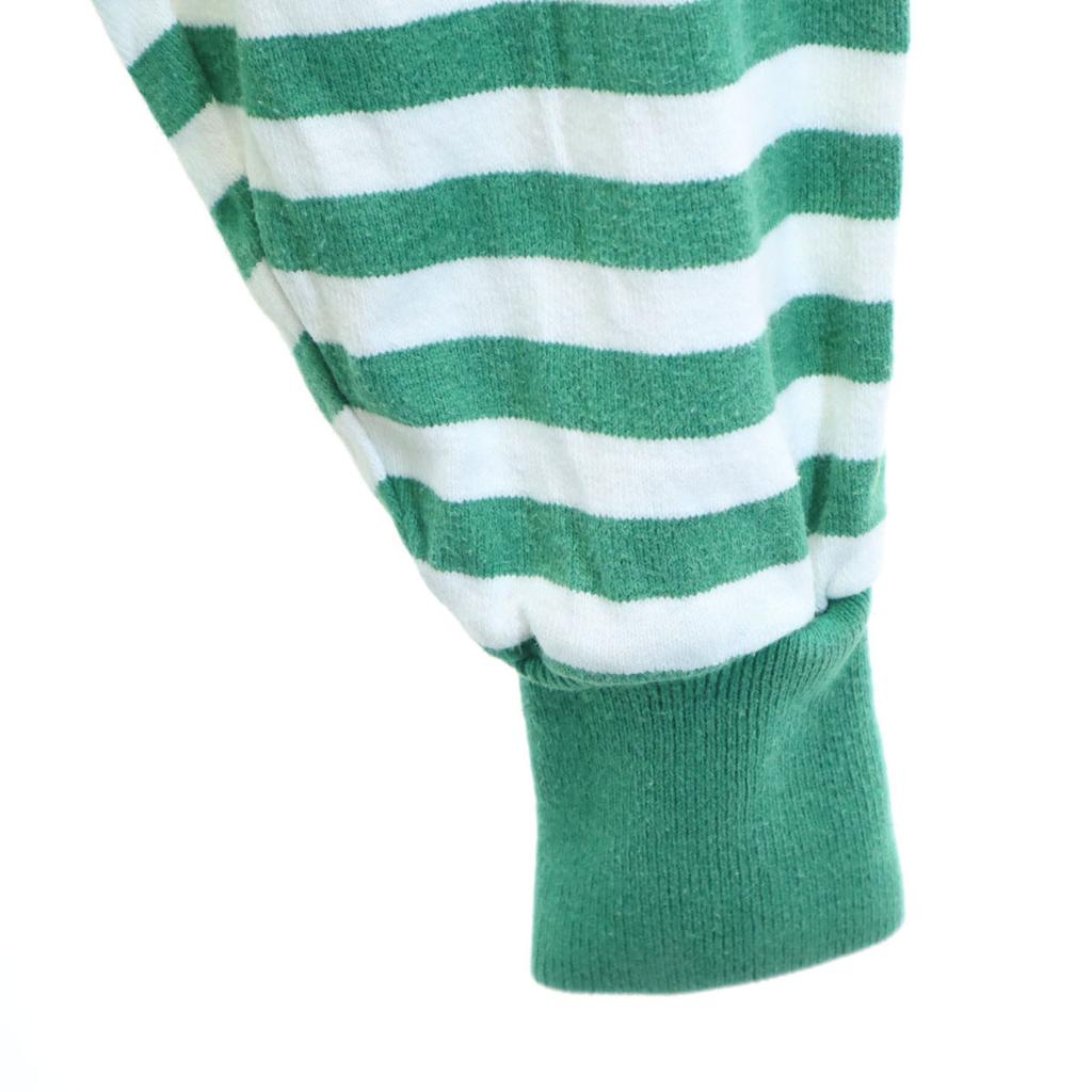 LANDS' END 80s vintage Border Pattern Long sleeve Lager shirt XL Men's Used