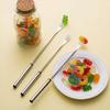 In-Stock Stainless Steel Six-Piece Fruit, Dessert, Hot Pot, Cheese, Chocolate Fork Set