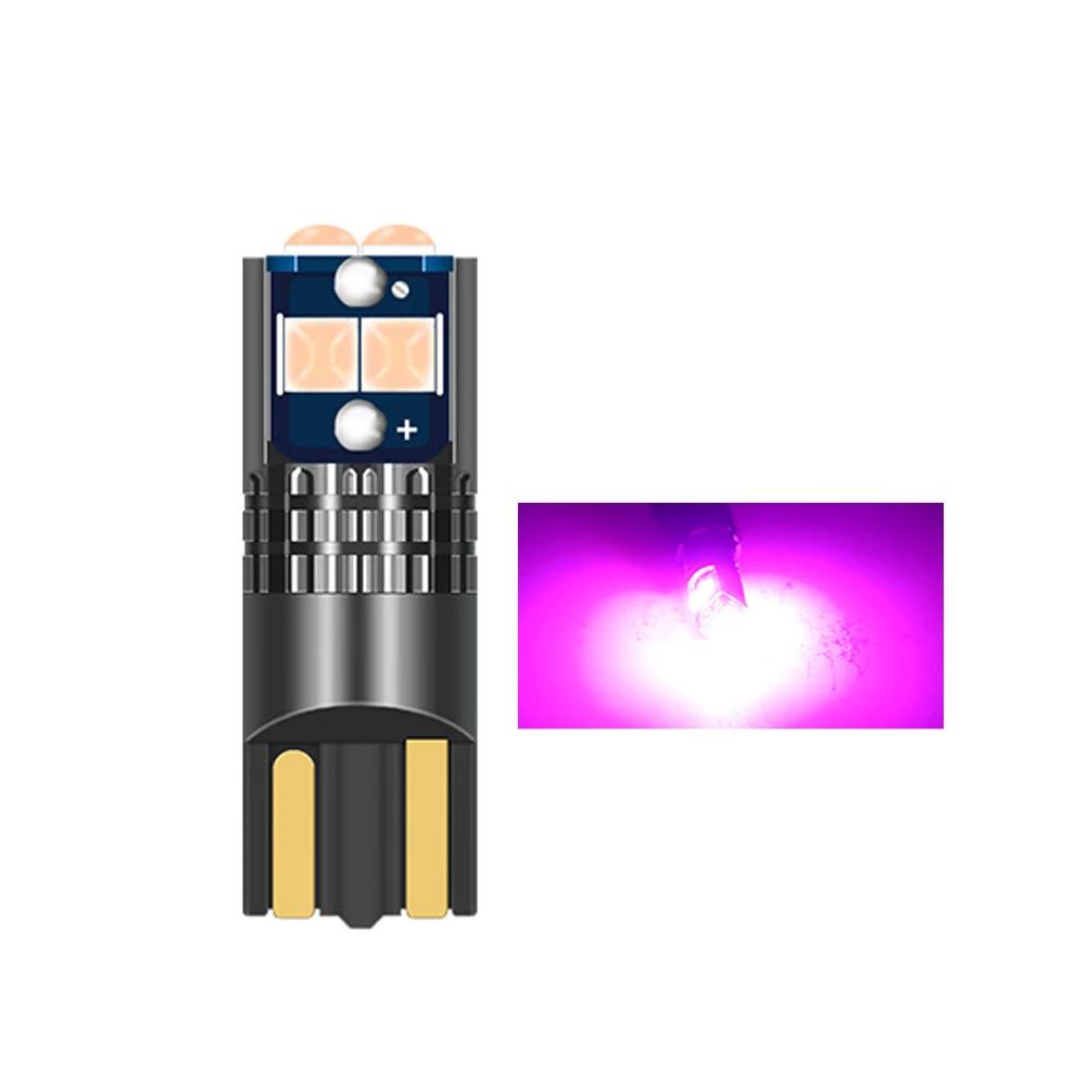 T10 Car Side Light Multiple Colors LED Strip Marker Bulb Canbus No Error DC 12V Auto Driving License Plate Bulbs Super Bright