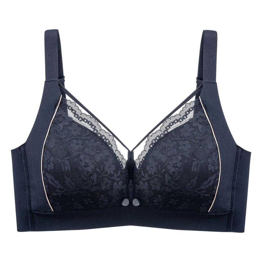 Tea Fiber Push-up Wire-free Maternity Bra Thin Front-opening Nursing Bra
