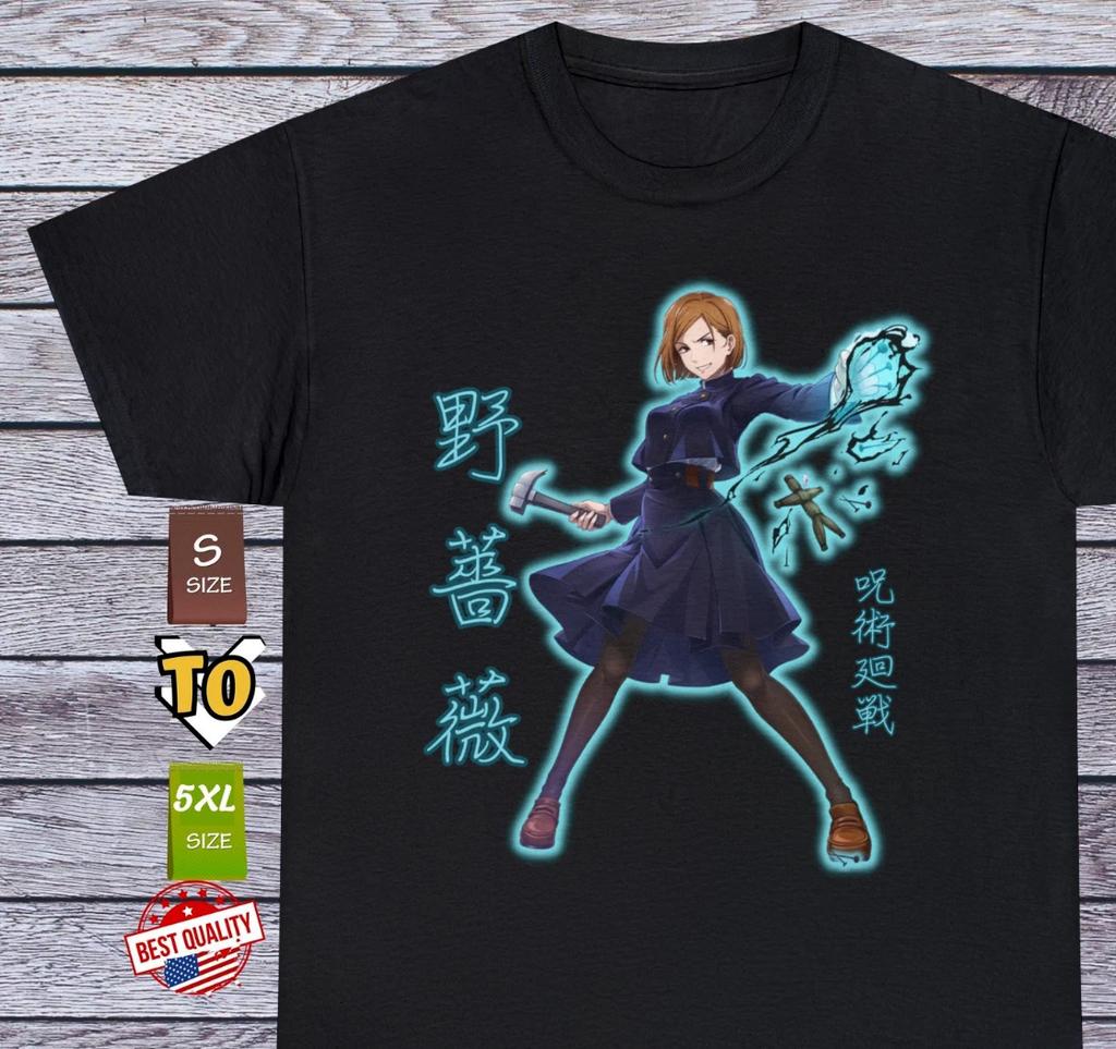 Waifu Nobara T Shirt Jujutsu Kaisen Anime Clothing Cosplay Manga Japanese Tee
