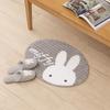 Senko Miffy Rug, Prima Miffy Accent Mat, Approx. 43 X 60 Cm, Gray, Character Design, 72663