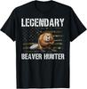 Beaver Hunter Graphic T-Shirt with US Flag