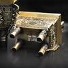 Brass and Copper Double Dragon Ding: Decorative Office & Home Ornament