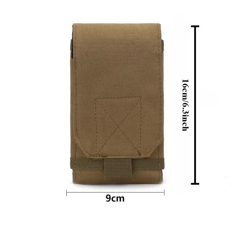 1PC Outdoor Bag Tactical Phone Holder Sport Waist Belt Case Waterproof Nylon EDC Sport Hunting Camo Bags in Backpack