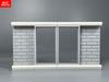 Mattoncini MOC Porta Scorrevole su Rotaia Telaio 1x4x6 60596 92589 Muro di Casa Particelle Assemblate Blocco da Costruzione Giocattolo di Plastica per bambino