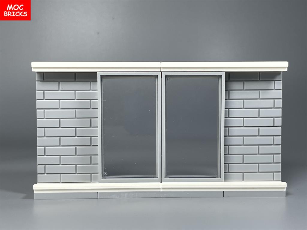 Mattoncini MOC Porta Scorrevole su Rotaia Telaio 1x4x6 60596 92589 Muro di Casa Particelle Assemblate Blocco da Costruzione Giocattolo di Plastica per bambino