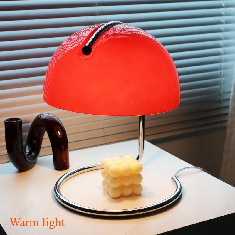Bauhaus Glass Fireless Aromatherapy Table Lamp, Metal Foyer Lamp, Bedroom Bedside Atmosphere Decoration Lamp