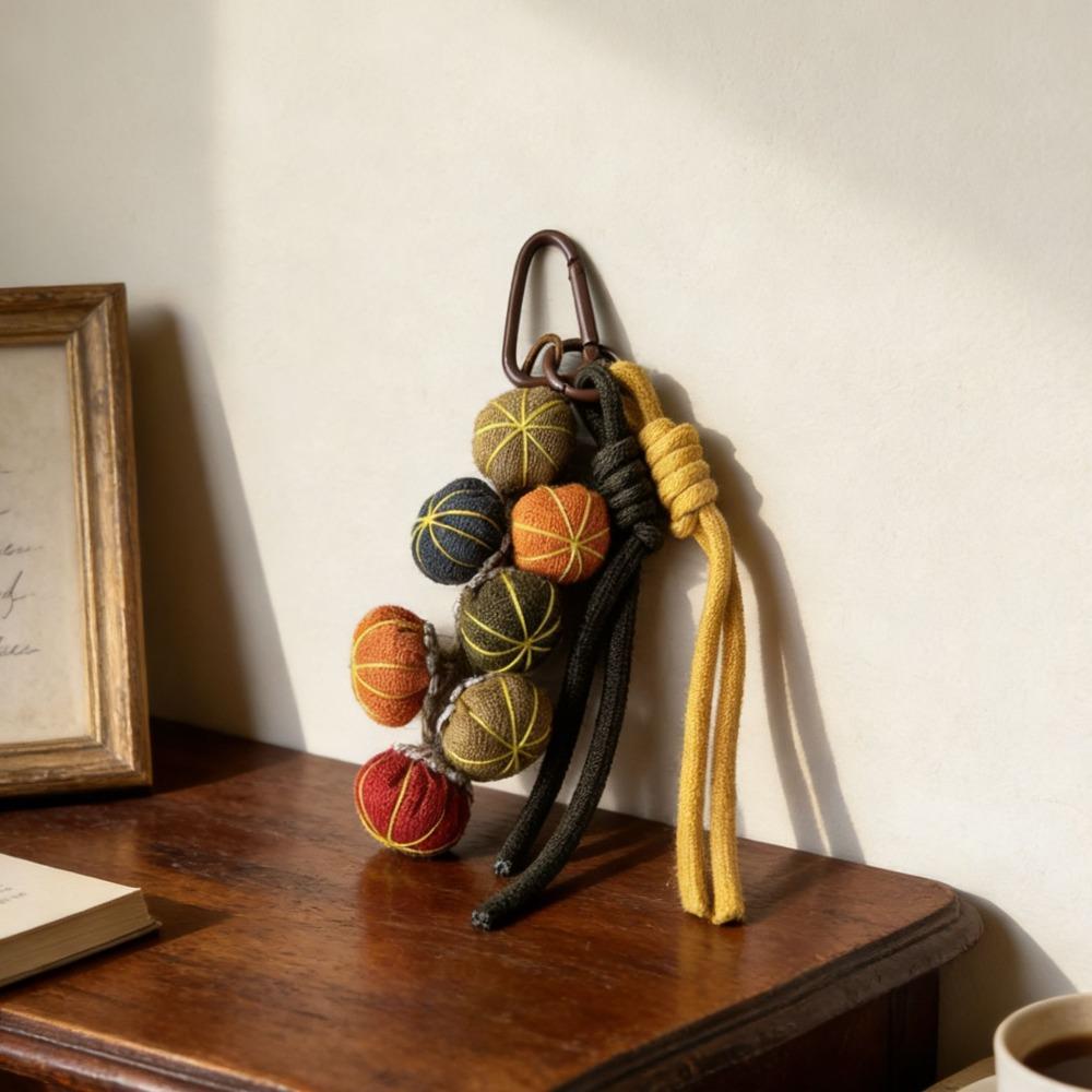 Cartoon Cartoon Doll Charm Braided Lanyard Forest- Vintage Bag Handmade Soft Texture Lanyard Charm Bag Decoration Bag Charm