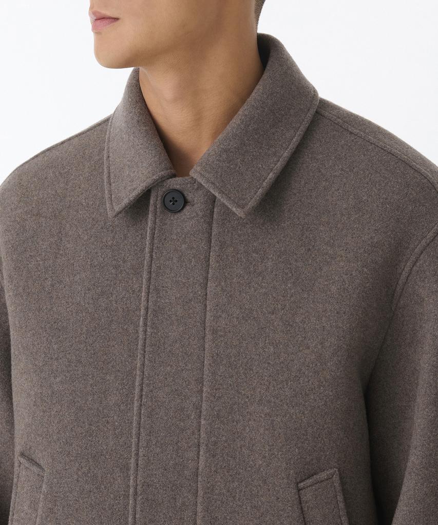 Musinsa Standard Cashmere Blend Oversized Minimal Blouson Jacket [Taupe]