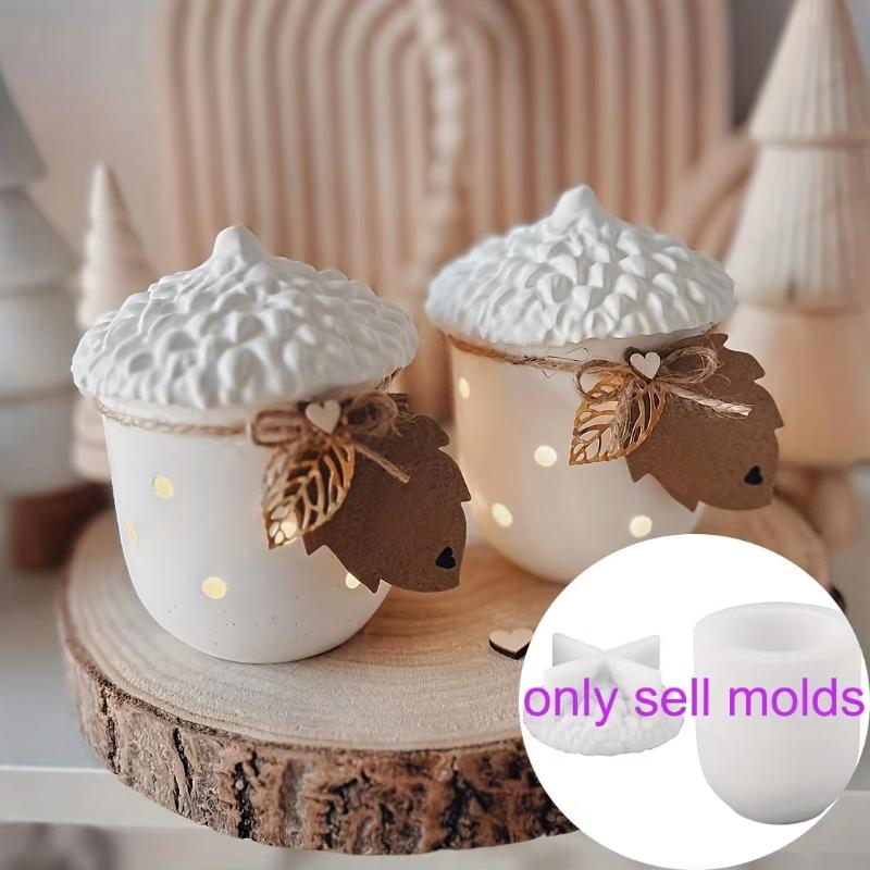 Pine Cone Jar Silicone Mold For Resin Casting,acorn Jar With Lid Resin Silicone Mold,epoxy Resin Jar Mold For Storage Bottles