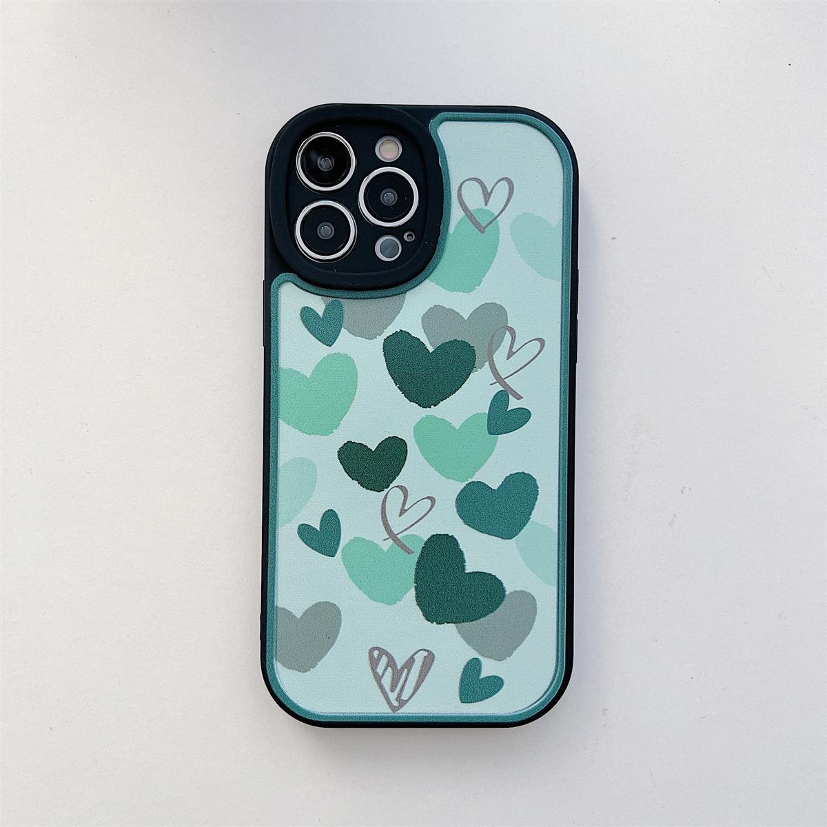 

Камуфляжный зеленый любовь фиолетовый узор любви мягкий чехол из ТПУ модный чехол для телефона для iPhone Samsung Vivo Xiaomi Oppo Infinix Xiaomi Redmi A2 зелёный