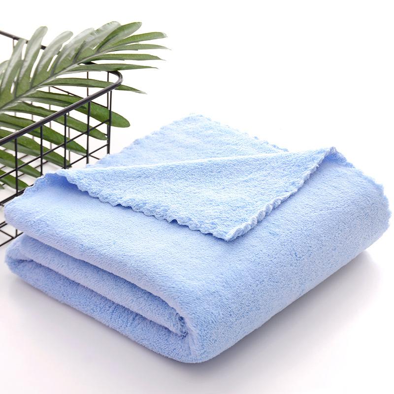Plain-coloured Soft Absorbent Bath Towel