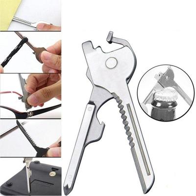 1PC Multi Tool 6 In 1 Key Ring Chain Pendant Pocket Cutter Mini Knife Unboxing Knifes Screwdrivers