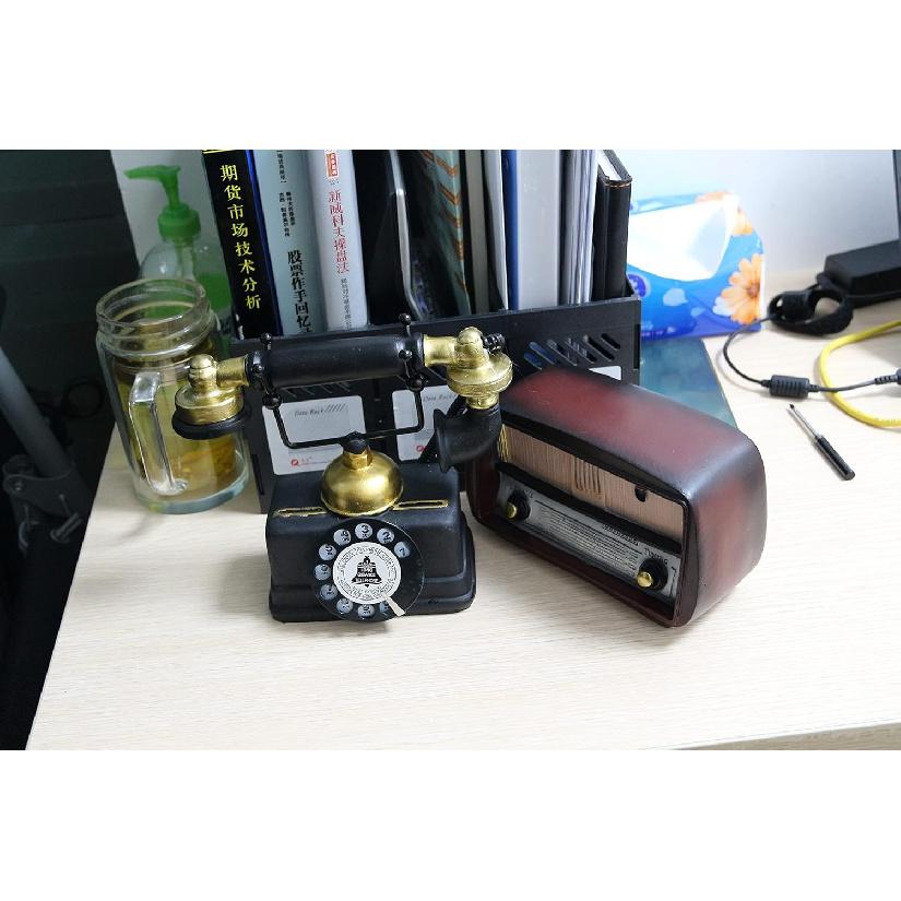 Large Creative Retro Decorative Phone Model Telephone Wall Decor, Vintage Rotary Telephone Decor Statue Artist Figurine Cafe bar Window Decor Model