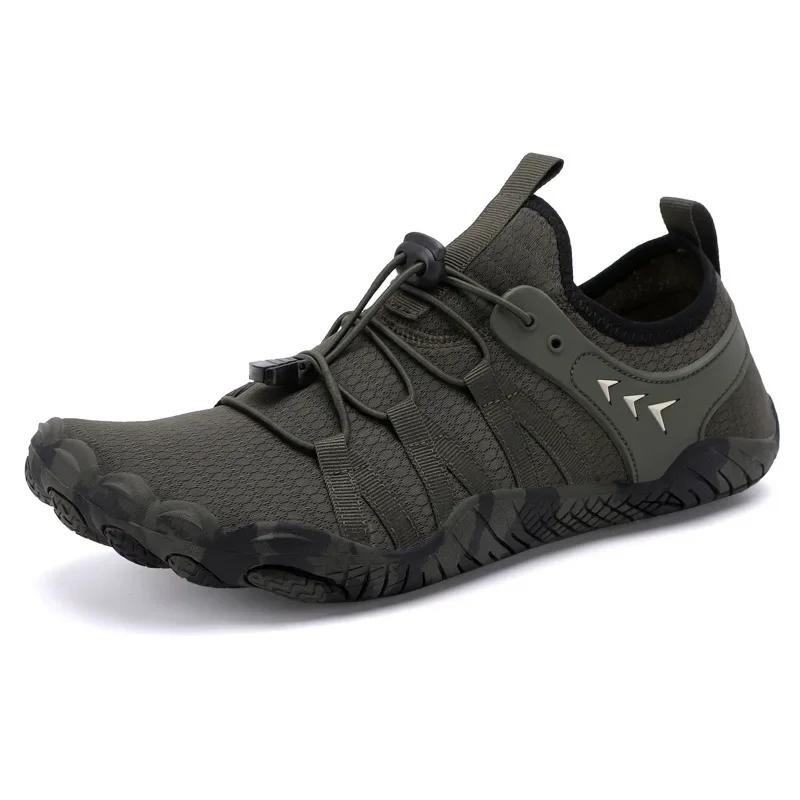 Herrenschuhe Atmungsaktive Mesh-Freizeitsneaker Outdoor Rutschfeste Wanderschuhe Leichte Reise-Trekking-Schuhe für Herren Watschuhe