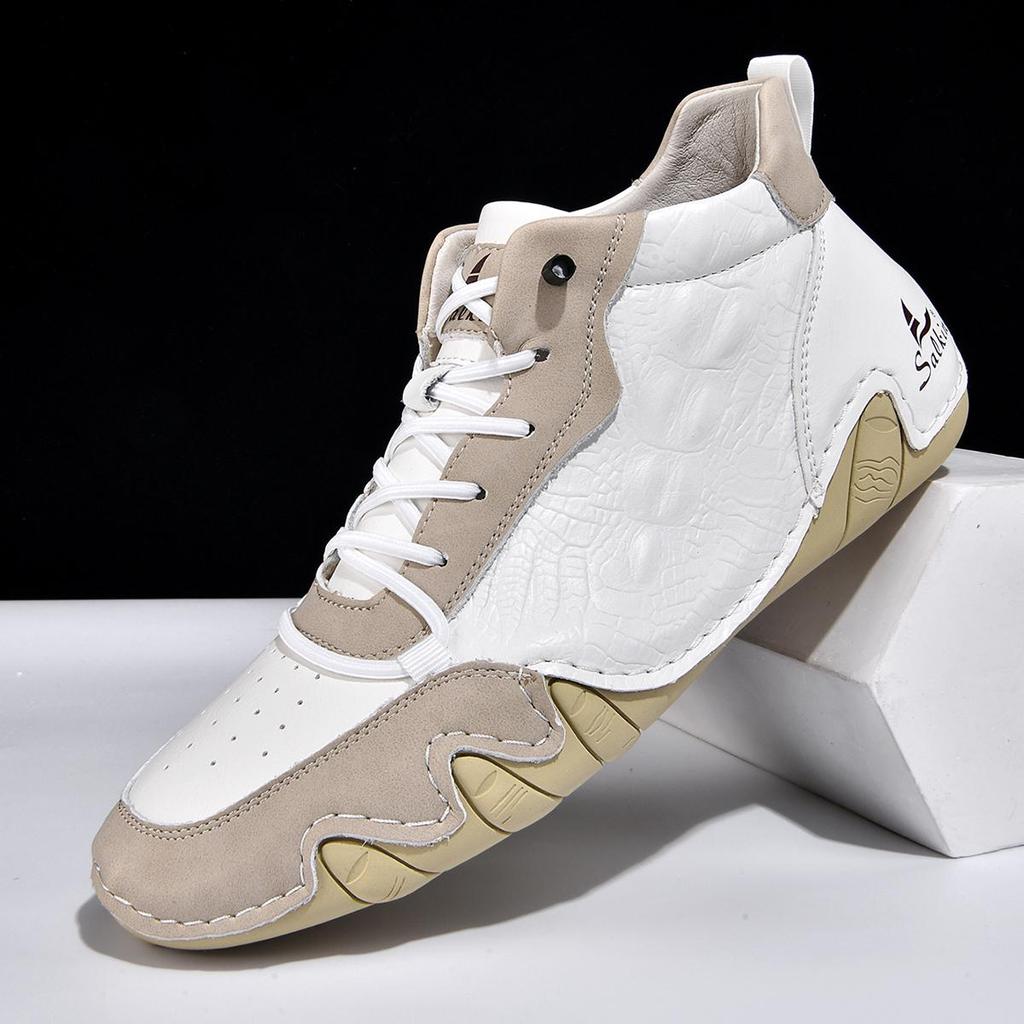 Größe 48 Handgefertigte Spaltleder Freizeitschuhe Herrenstiefel Bequeme Stiefeletten für Herren Schuhe Mokassins Herren Ballerinas