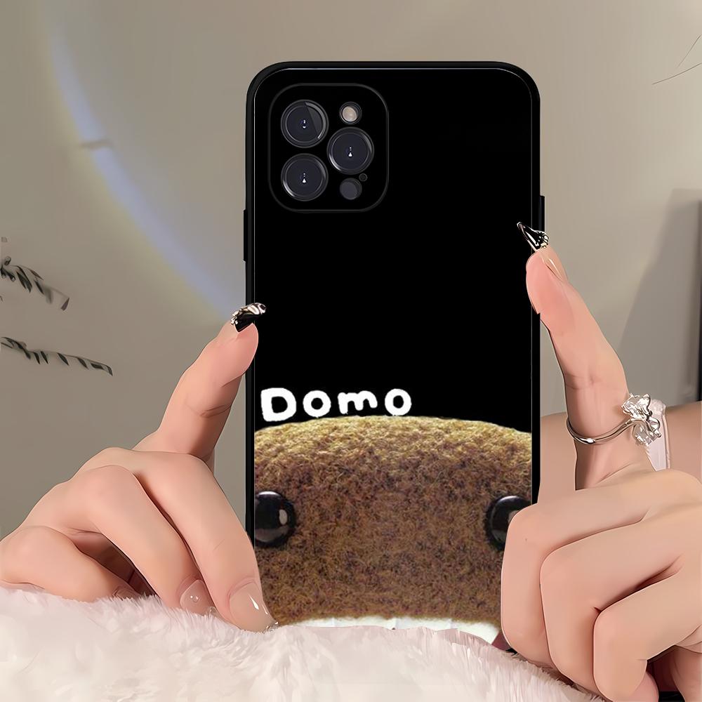 Cute Domo kun  Phone Case For iPhone 16 15 14 11 12 13 Mini Pro XS Max Cover 6 7 8 Plus X Funda Shell