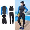 Plus Size Women's Long Sleeve Diving & Surfing Suit - Jellyfish Resistant, Slimming, Split Design, Waterproof Swimsuit with Long Pants.