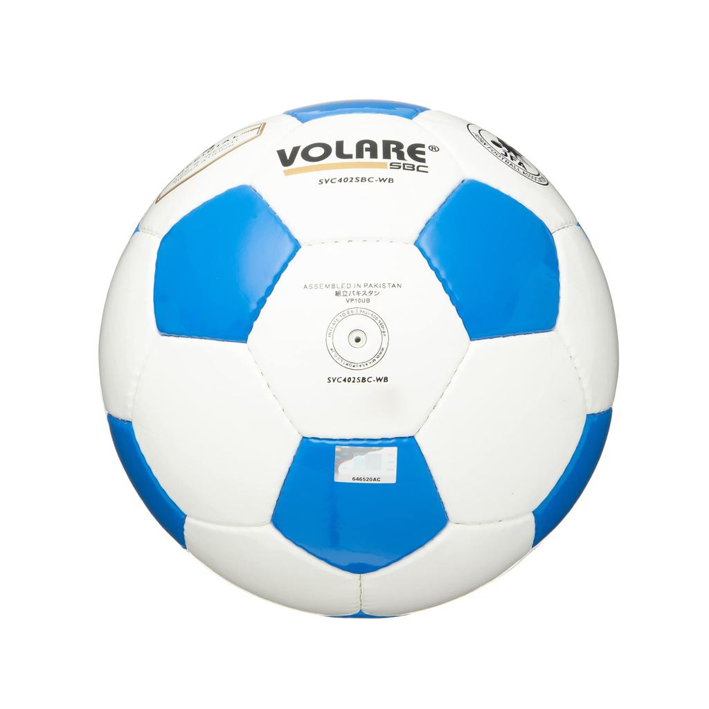 MIKASA Soccer Size Japan Football Association Certified School Recommended Internal Pressure Ball, 4, (Elementary Student), White/Blue, SVC402SBC-WB,