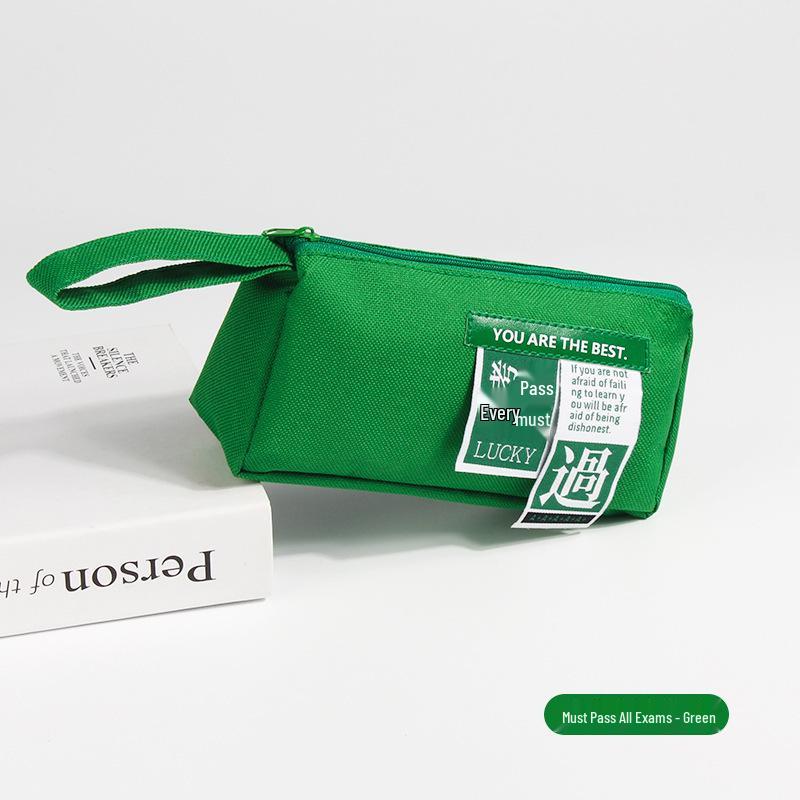 Large Capacity Simple Logo Pencil Case - Gift for Primary & Secondary Students