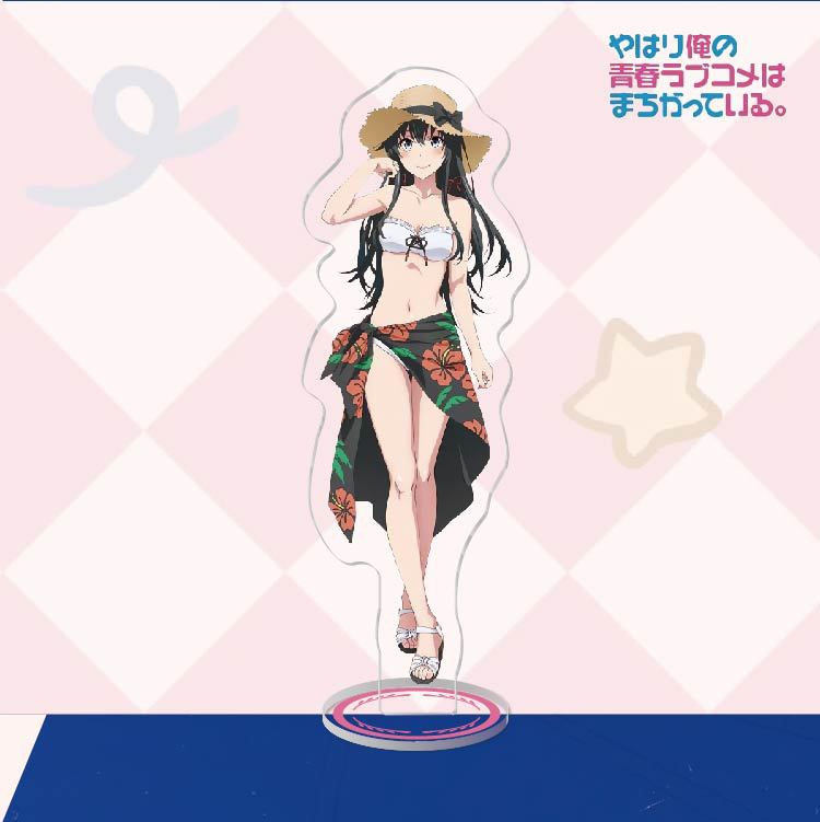 Anime My Youth Romantic Comedy Is Wrong Acrylic Stand Action Figure Toy PVC Desktop Stand Model Toys Gift