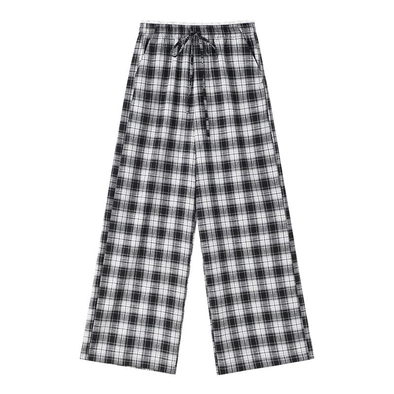 Qiu Shui Yiren Women's High-Waist Wide-Leg Sports Pants