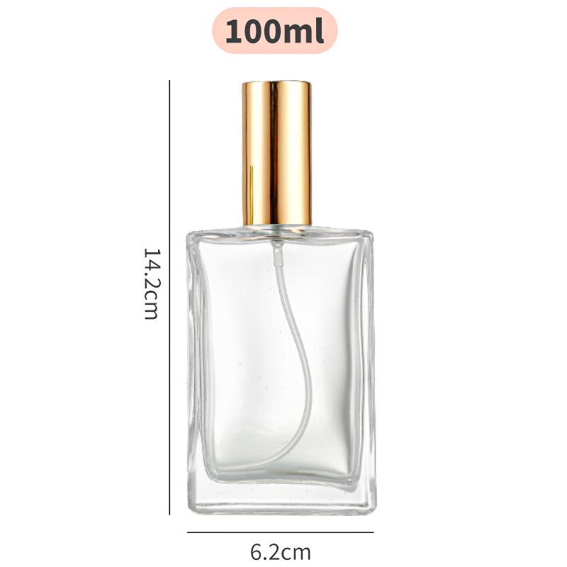 30ml Square Transparent Perfume Bottle - Fashionable, Portable Cosmetic Spray Container