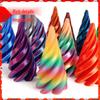 3D Printed Spinning Top: Dragon Figurine Decompression Toy - Two-Color Interlocking Educational Cone Toy