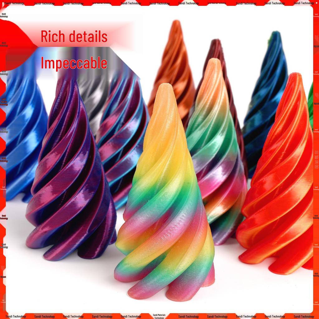 3D Printed Spinning Top: Dragon Figurine Decompression Toy - Two-Color Interlocking Educational Cone Toy